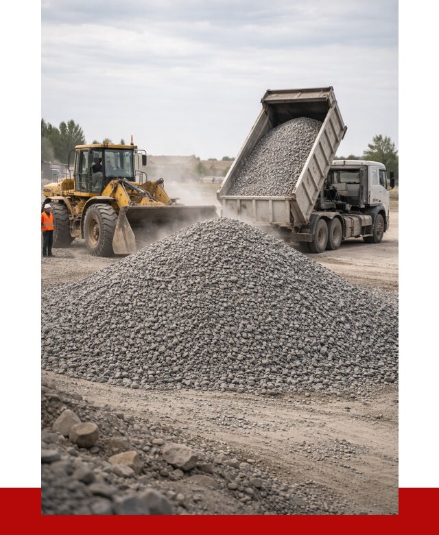 Купить щебень с доставкой в Сосногорске от 2579 руб. | ПРОНЕРУДСно