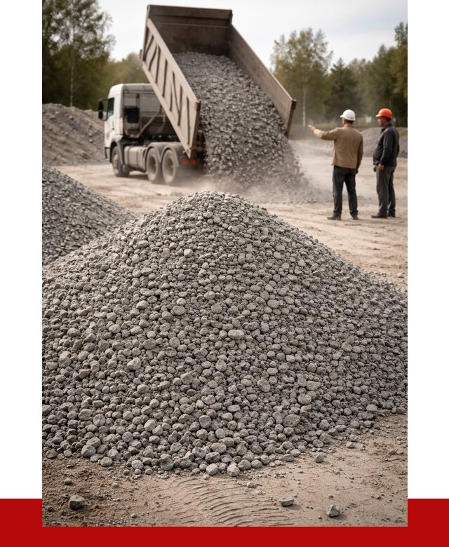 Гранитный щебень фракция 0-5 в Сосногорске от 2992 руб ПРОНЕРУДСно