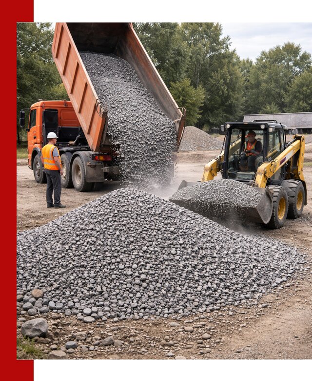 Купить гранитный щебень фракции 5–10 в Сосногорске с доставкой