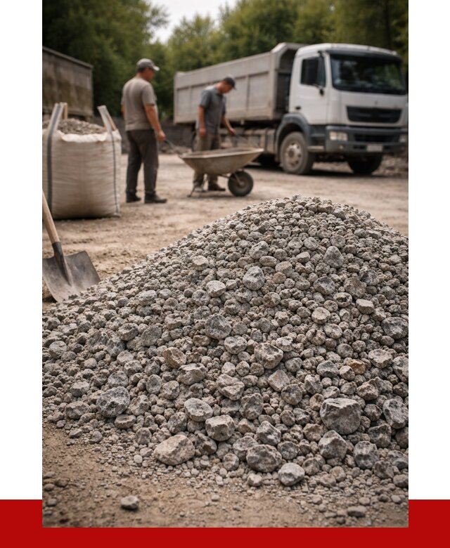 Гранитный щебень фракция 20-40 в Сосногорске от 3301 руб. ПРОНЕРУДСно