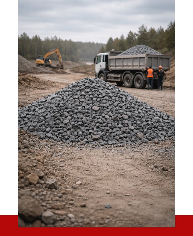 Щебень габбро диабаз фракция 40-70 в Сосногорске от 2270 р-ПРОНЕРУДСно