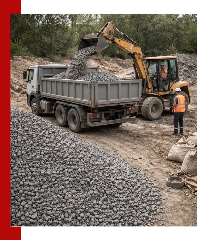 Доставка гравийного щебня в Сосногорске оптом и в розницу