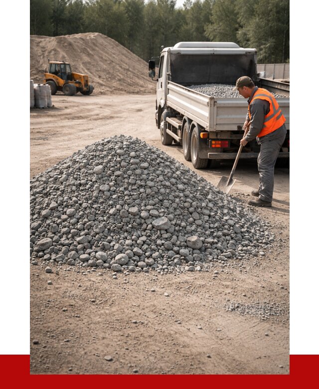 Гравийный щебень фракция 5-10 в Сосногорске от 2270 р. | ПРОНЕРУДСно