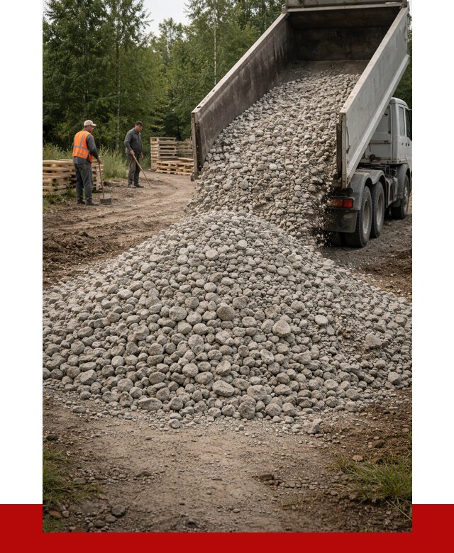 гравийный щебень фракция 70-120 в Сосногорске от 2527 р. ПРОНЕРУДСно