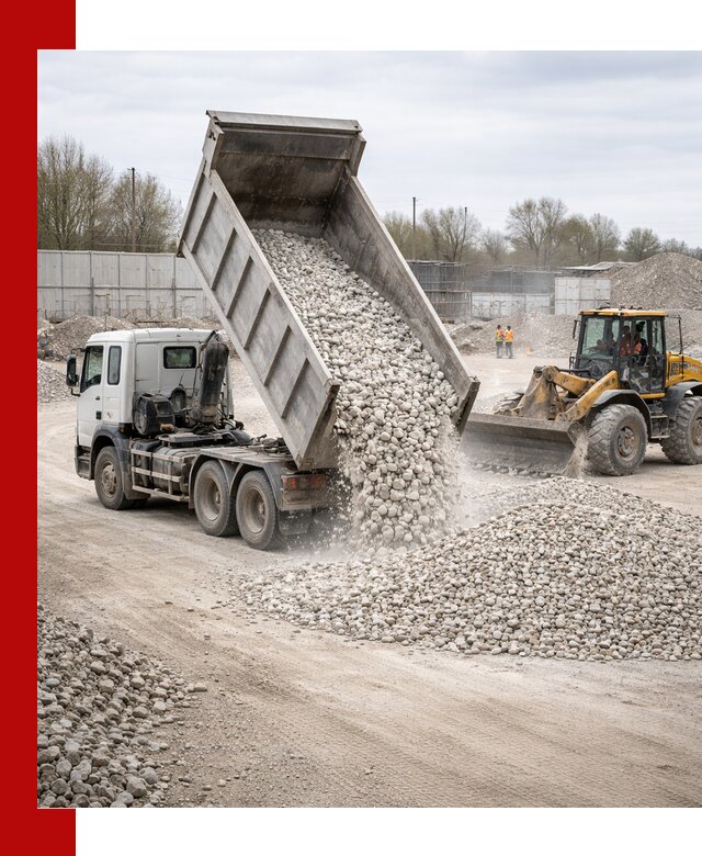 Доставка и продажа известнякового щебня в Сосногорске