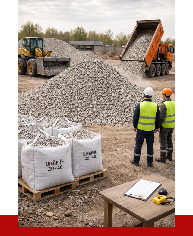 Известняковый щебень 20-40 в Сосногорске от 2166 р. ПРОНЕРУДСно