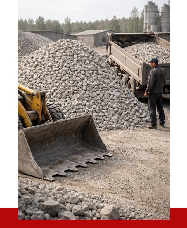 Известняковый щебень фракция 40-70 в Сосногорске от 4333 р. | ПРОНЕРУДСно