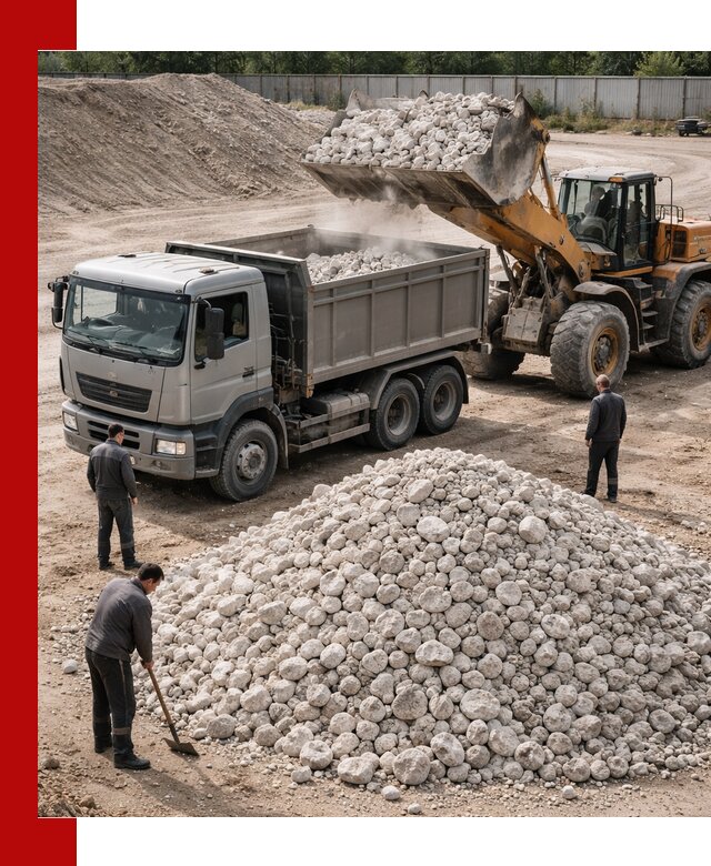 Известняковый щебень фракция 70–150 с доставкой в Сосногорске