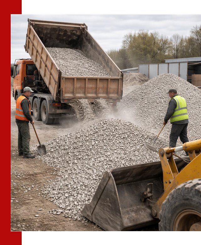 Доломитовый щебень фракции 5-20 с доставкой в Сосногорске