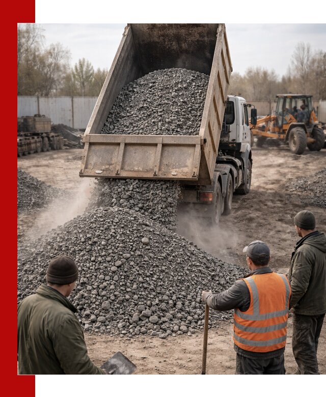 Доставка шлакового щебня в удобные сроки по выгодной цене в Сосногорске