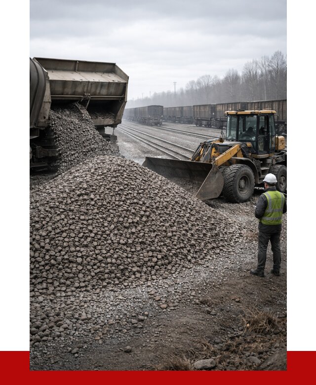Купить железнодорожный щебень в Сосногорске от 2888 р. | ПРОНЕРУДСно