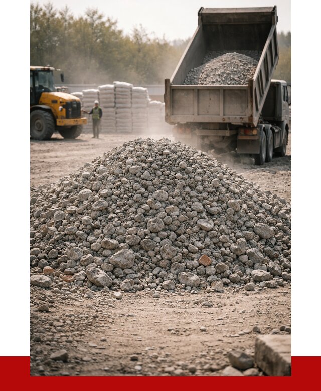 Вторичный щебень фракция 70-150 в Сосногорске от 1444 р. | ПРОНЕРУДСно