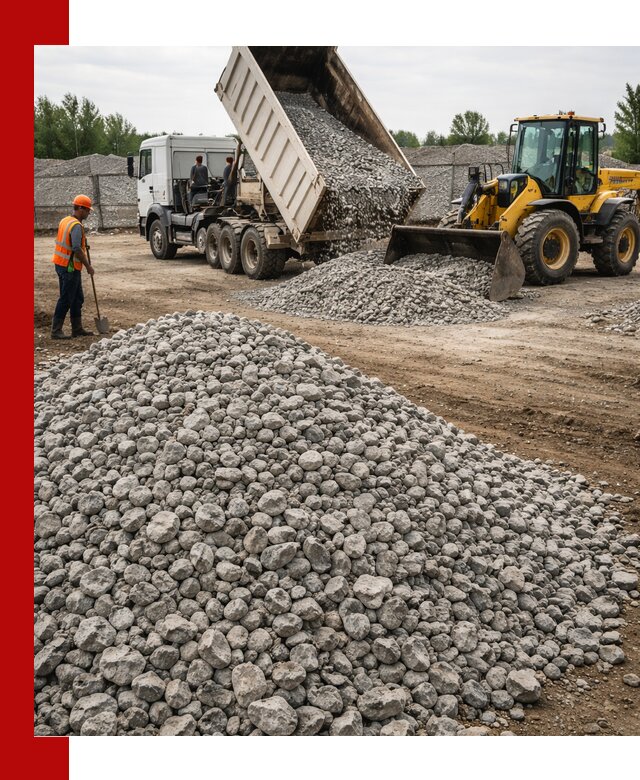 Доставка бетонного щебня фракции 40-70 в Сосногорске