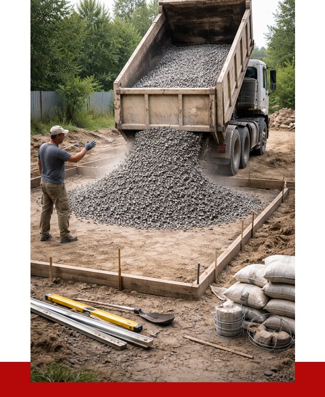 Купить щебень для фундамента в Сосногорске от 4642 р. | ПРОНЕРУДСно