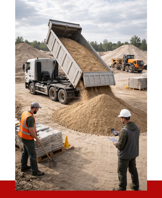 Карьерный песок с доставкой в Сосногорске от 3714 р. ПРОНЕРУДСно
