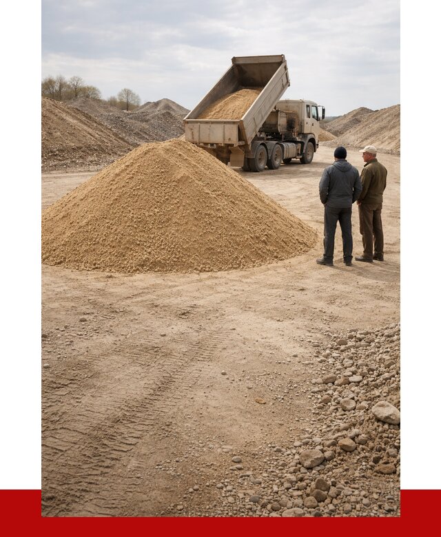 Карьерный песок крупнозернистый в Сосногорске от 8769 р | ПРОНЕРУДСно