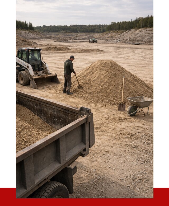 Карьерный песок среднезернистый в Сосногорске, от 2270 р. ПРОНЕРУДСно