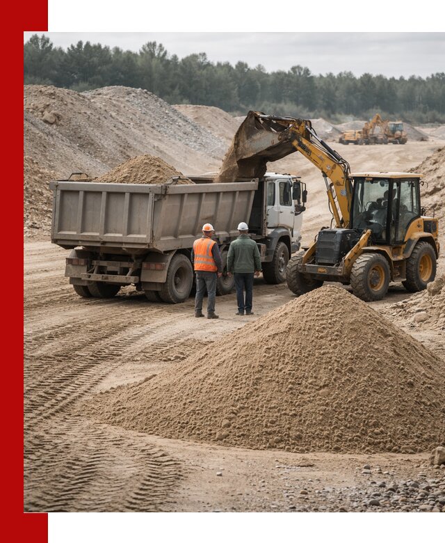 Карьерный среднезернистый песок с доставкой в Сосногорске