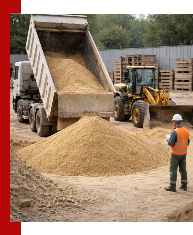 Доставка карьерного мелкозернистого песка в Сосногорске
