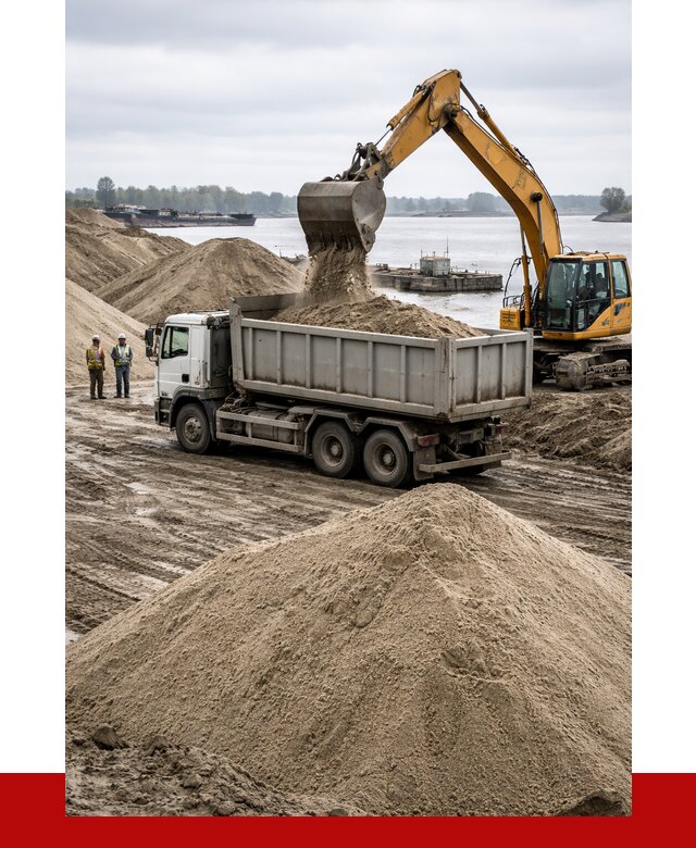 Купить речной песок навалом в Сосногорске от 1857 р., ПРОНЕРУДСно