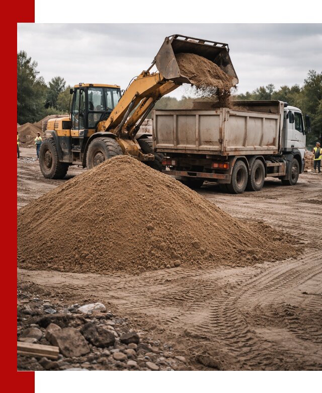 Доставка речного песка навалом в Сосногорске быстро и выгодно