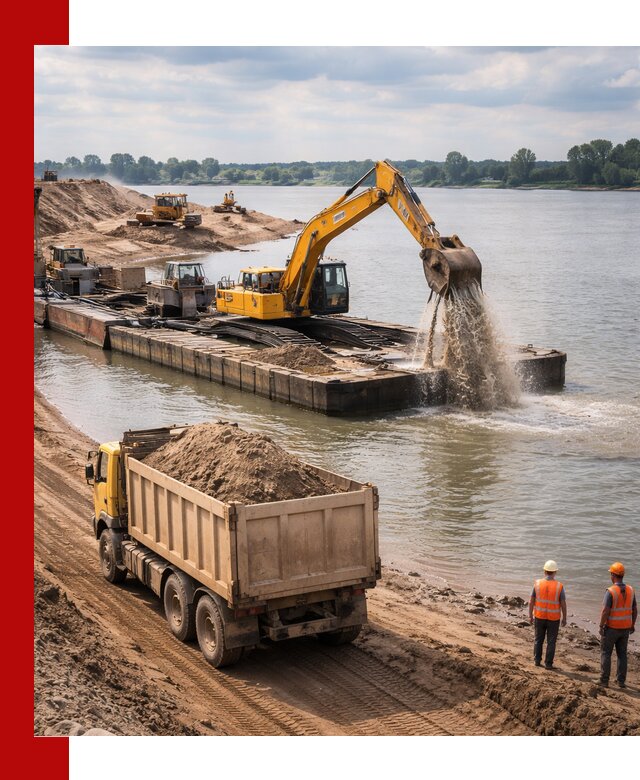 Намывной песок с доставкой в Сосногорске оптом и в розницу