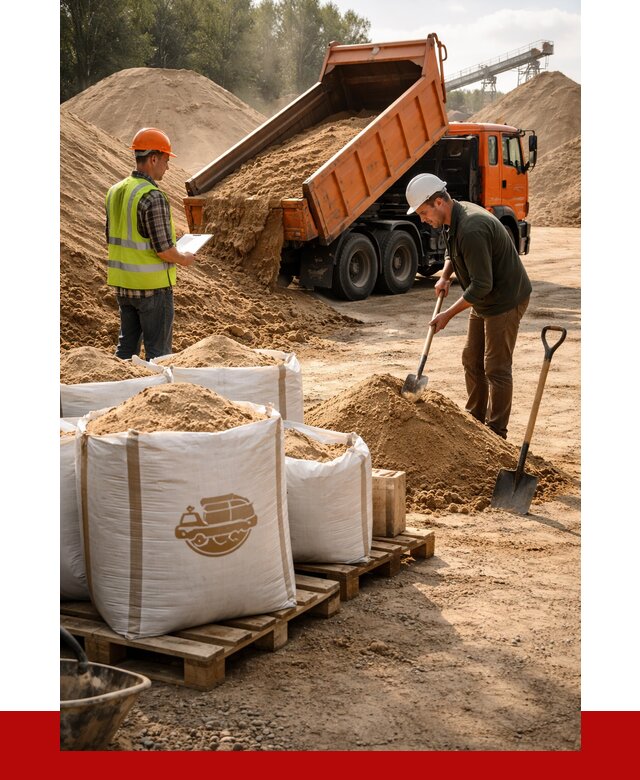 Строительный песок в Сосногорске от 2270 р. с доставкой, ПРОНЕРУДСно