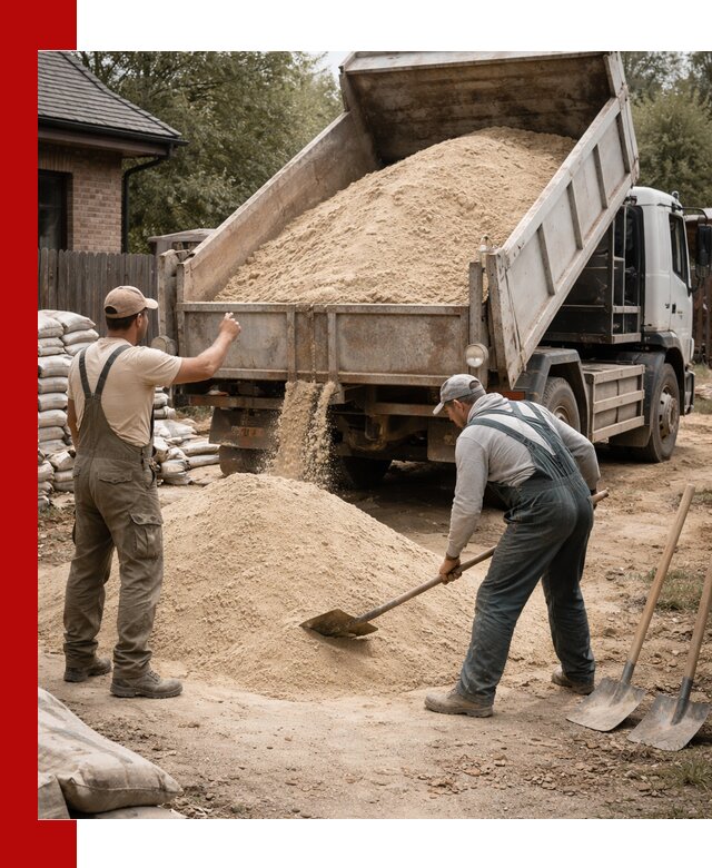 Песок для штукатурки с доставкой в Сосногорске качественный и чистый