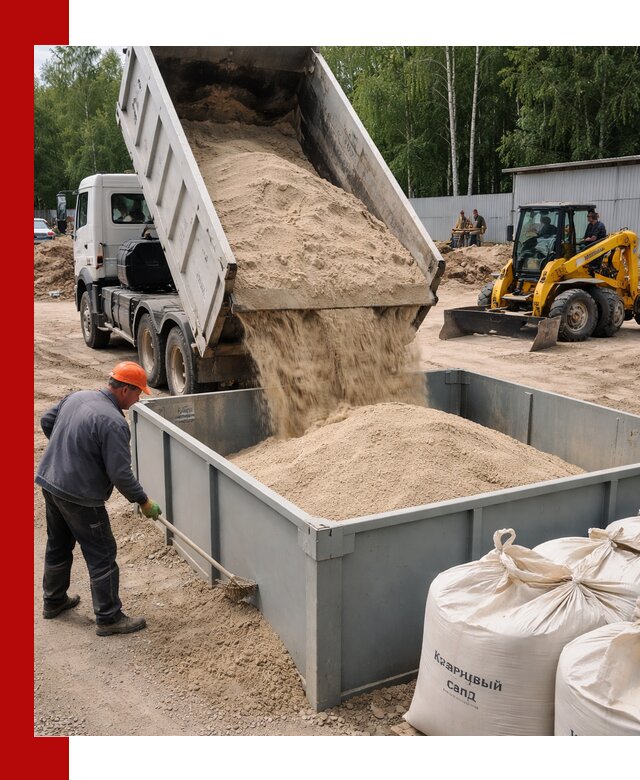 Кварцевый песок для фильтра в Сосногорске — доставка и качество