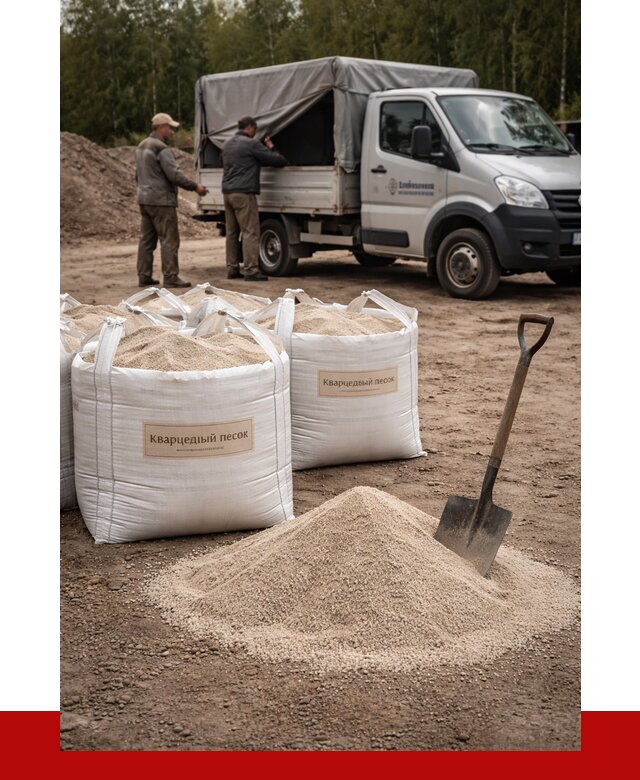 Кварцевый песок для пескоструя в Сосногорске от 4642 р. | ПРОНЕРУДСно