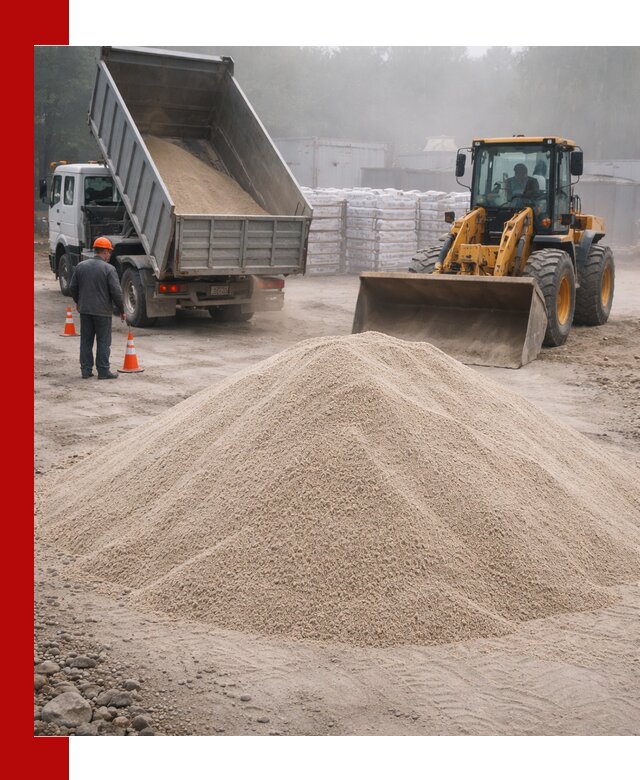 Кварцевый песок фракция 0–8 для стройработ в Сосногорске