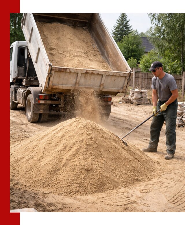 Доставка сухого песка самосвалами в Сосногорске