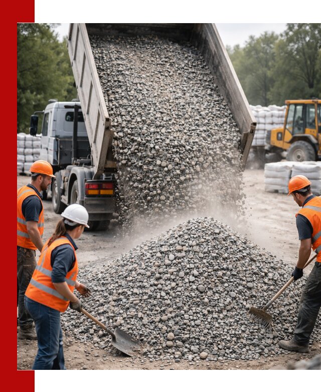 Доставка гравия и камня в Сосногорске оптом и в розницу