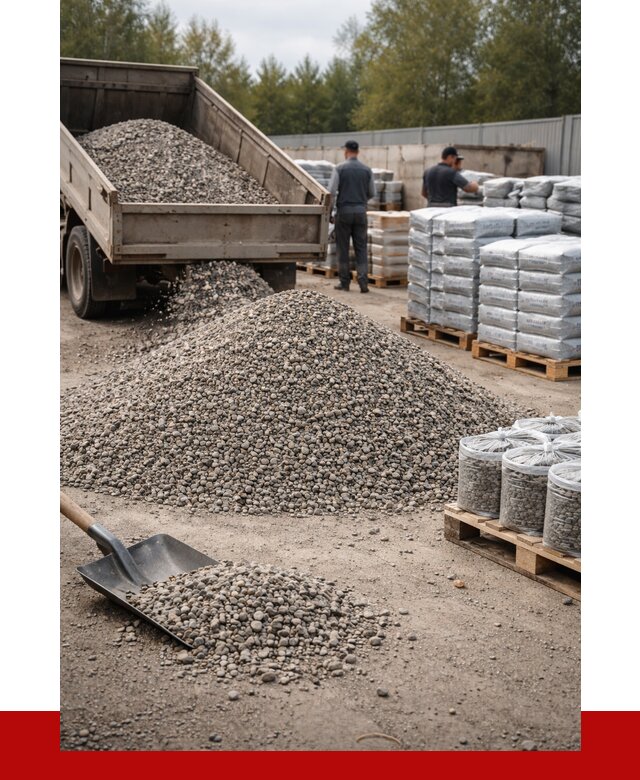 Гравий фракция 5-20 в Сосногорске купить от 2373 р. ПРОНЕРУДСно