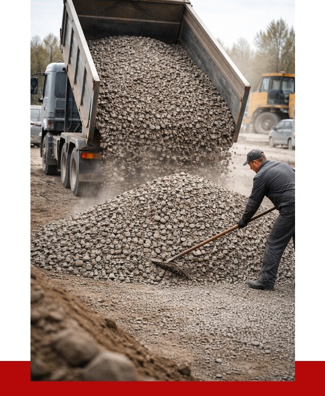 Гравий фракция 20-40 в Сосногорске от 2579 р. доставка | ПРОНЕРУДСно