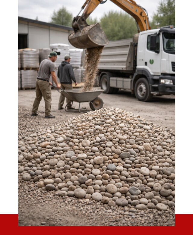 Галька декоративная в Сосногорске от 3301 р. за куб | ПРОНЕРУДСно