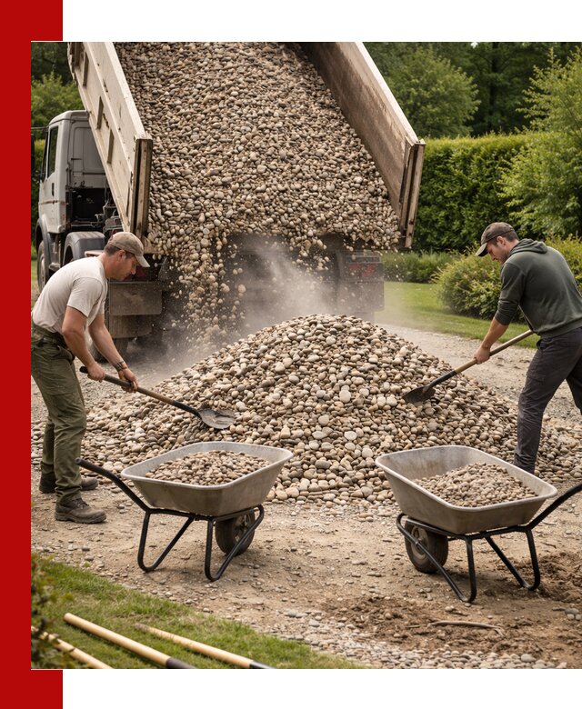 Доставка и продажа декоративной гальки в Сосногорске