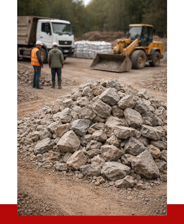 Купить бутовый камень с доставкой в Сосногорске от 2373 р. | ПРОНЕРУДСно