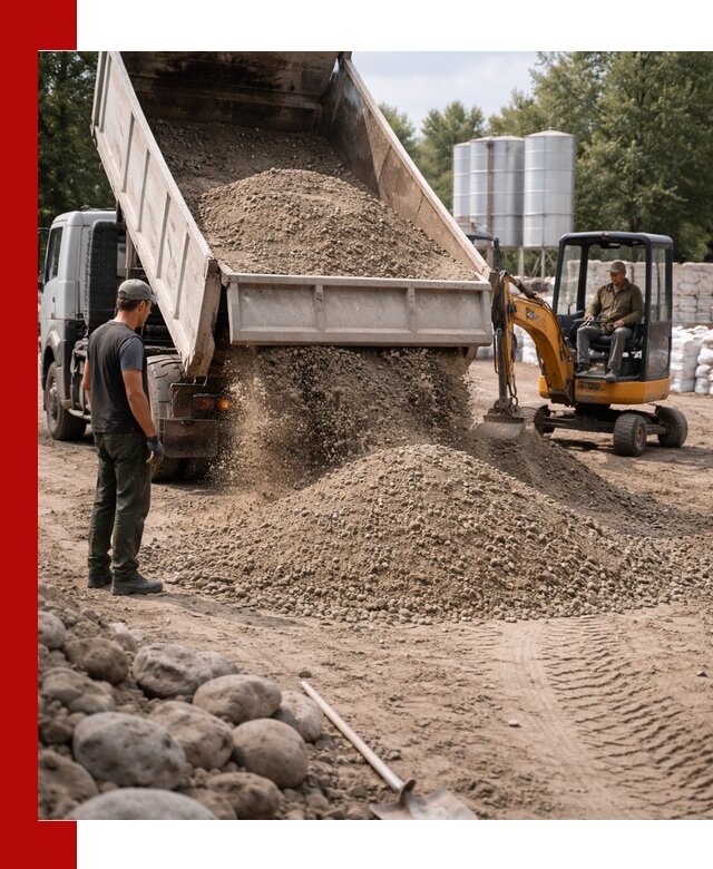 Доставка ПГС С3 в Сосногорске самосвалами и миксерами