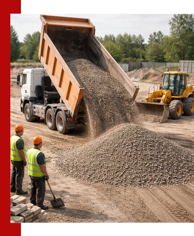 Доставка щебёночно-песчаной смеси ЩПС С7 в Сосногорске