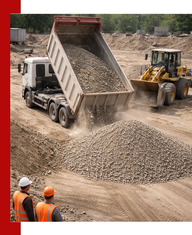 Щебень с песком (ЩГПС С2) с доставкой в Сосногорске