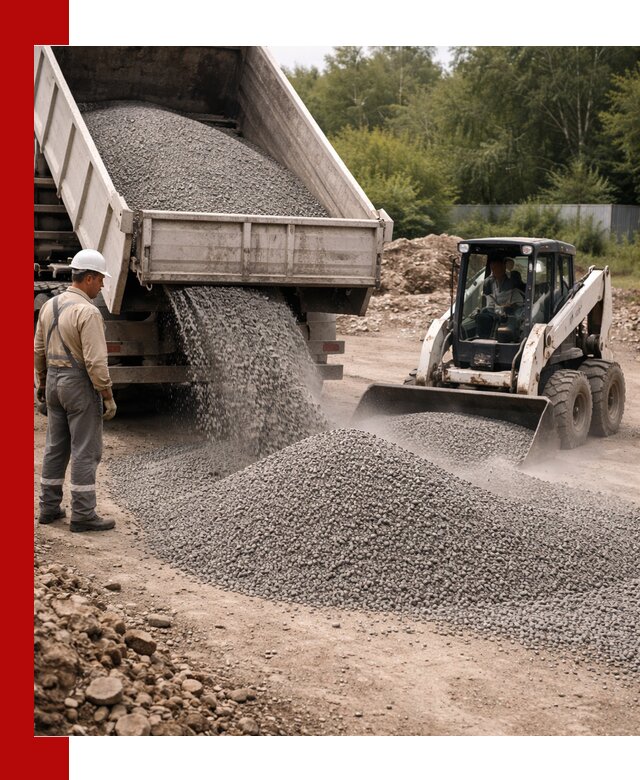 Доставка гравийного отсева 0-5 в Сосногорске оптом и в розницу