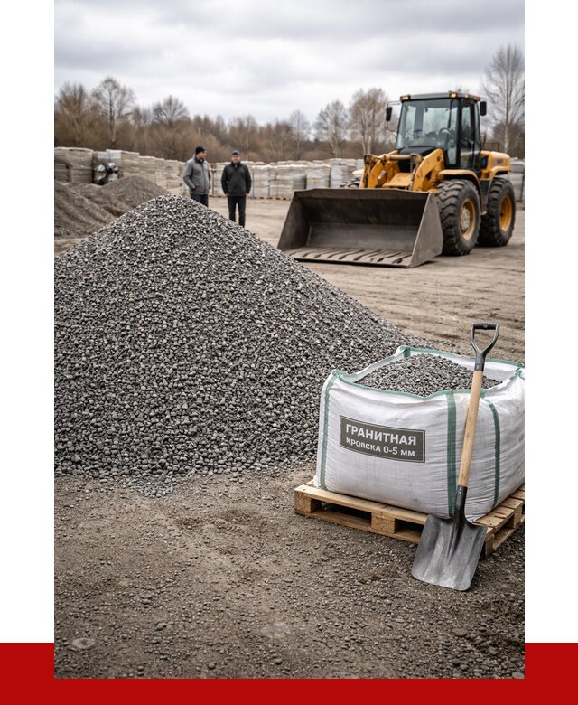 Купить гранитную крошку в Сосногорске от 4952 р. с доставкой | ПРОНЕРУДСно