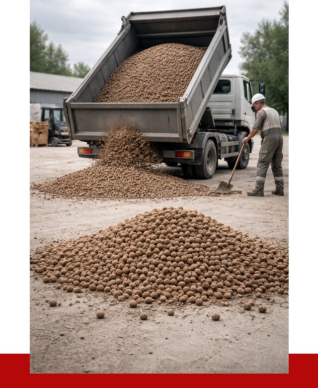 Керамзит с доставкой в Сосногорске от 4333 р. за м3 | ПРОНЕРУДСно