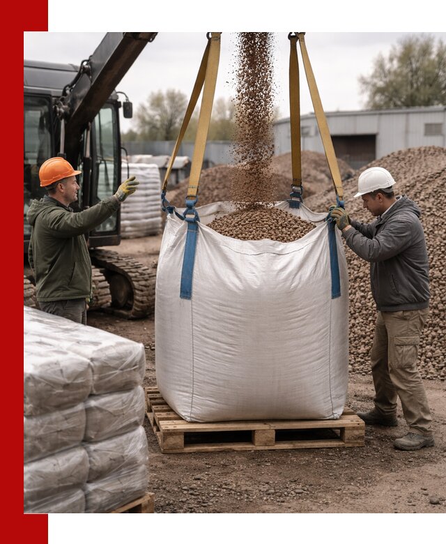 Керамзит в биг-бегах с доставкой в Сосногорске