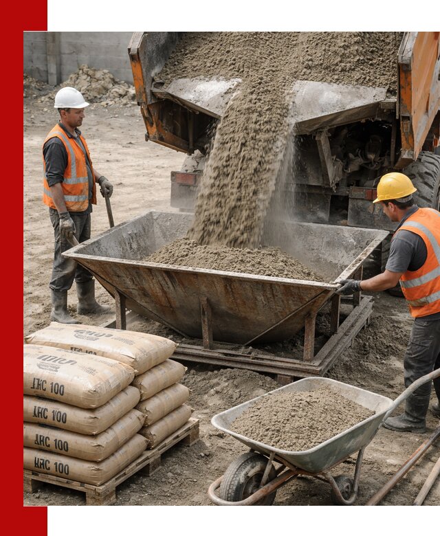 Доставка цементно-песчаной смеси М100 в Сосногорске