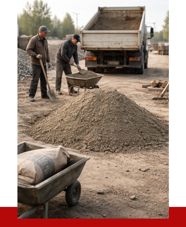 Цементно-песчаная смесь М150 в Сосногорске от 4849 р. | ПРОНЕРУДСно