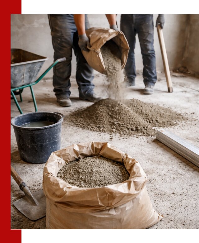 Доставка сухой смеси для стяжки в Сосногорске