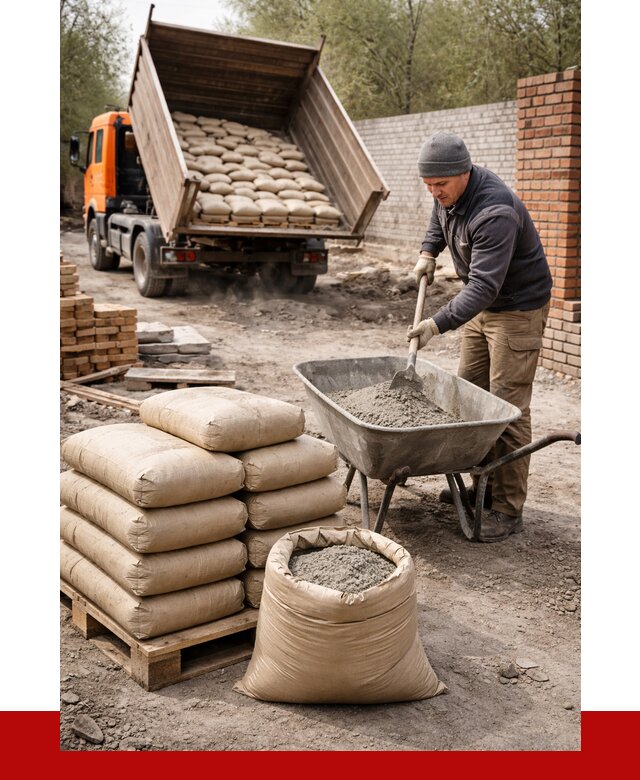 Купить сухую смесь для кладки в Сосногорске от 1238 р. | ПРОНЕРУДСно