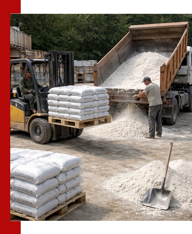 Доставка строительной извести оптом и в розницу в Сосногорске